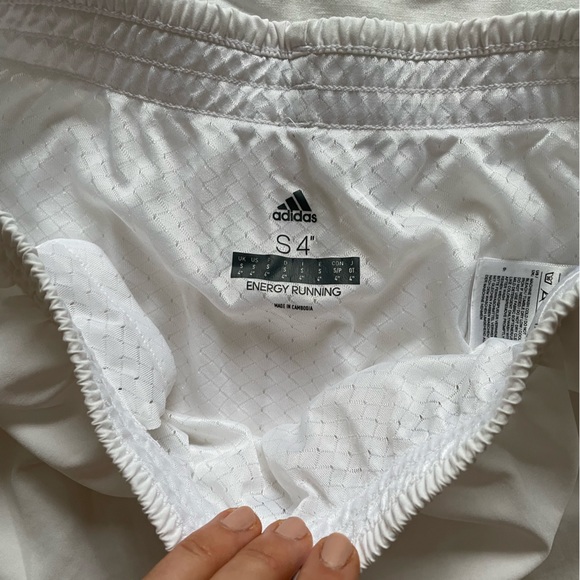White Adidas Athletic Running Shorts - Picture 3 of 3
